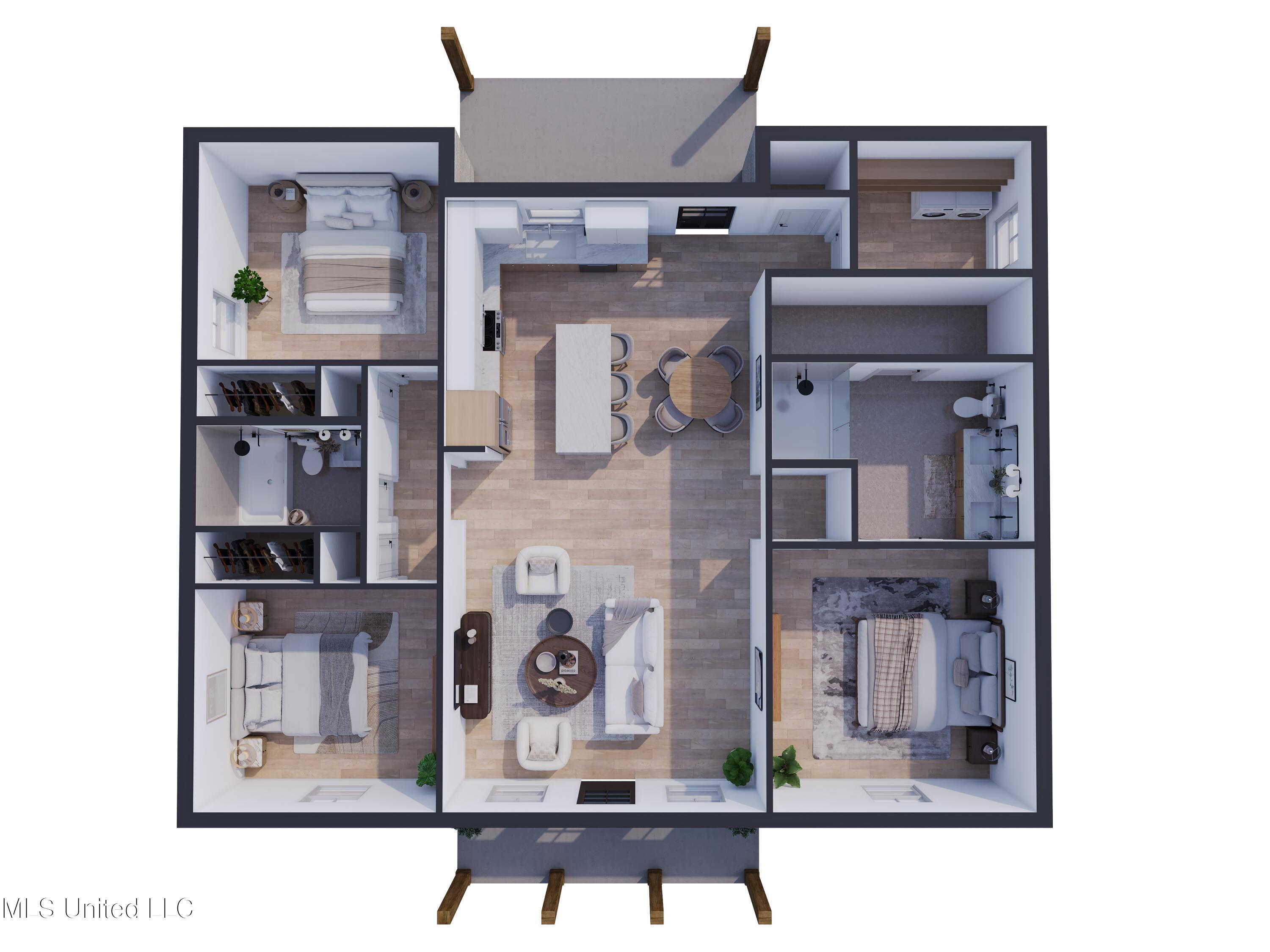 Image 2: 3d FloorPlan - D01