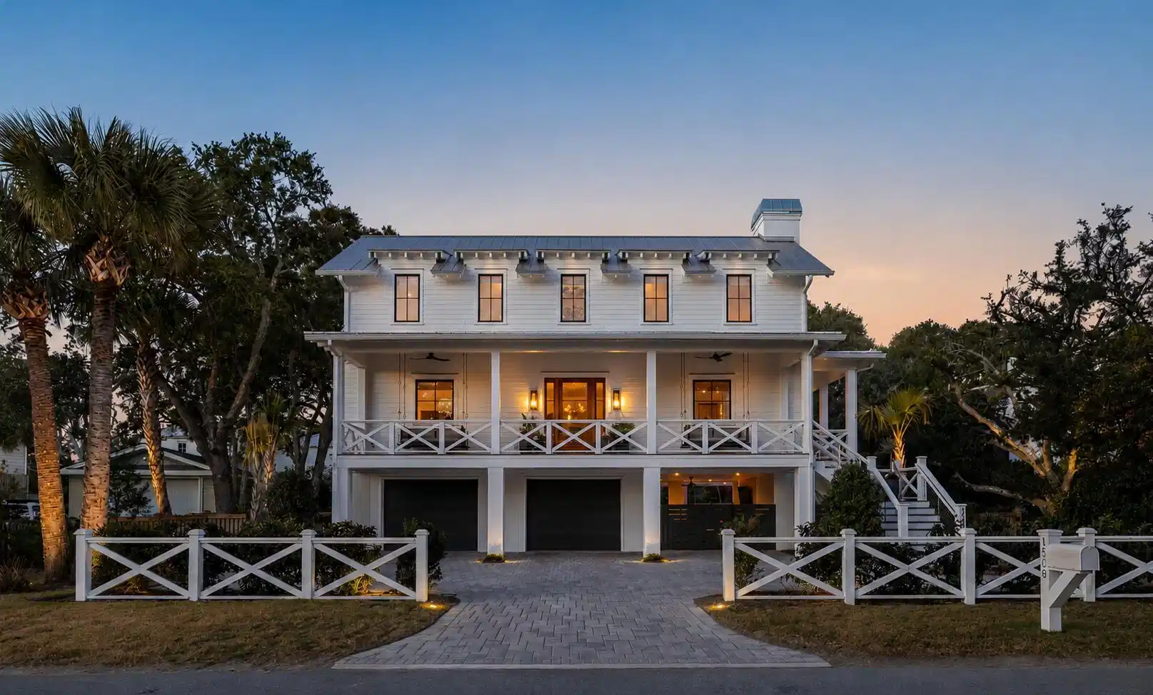 Image 1: Exterior front twilight