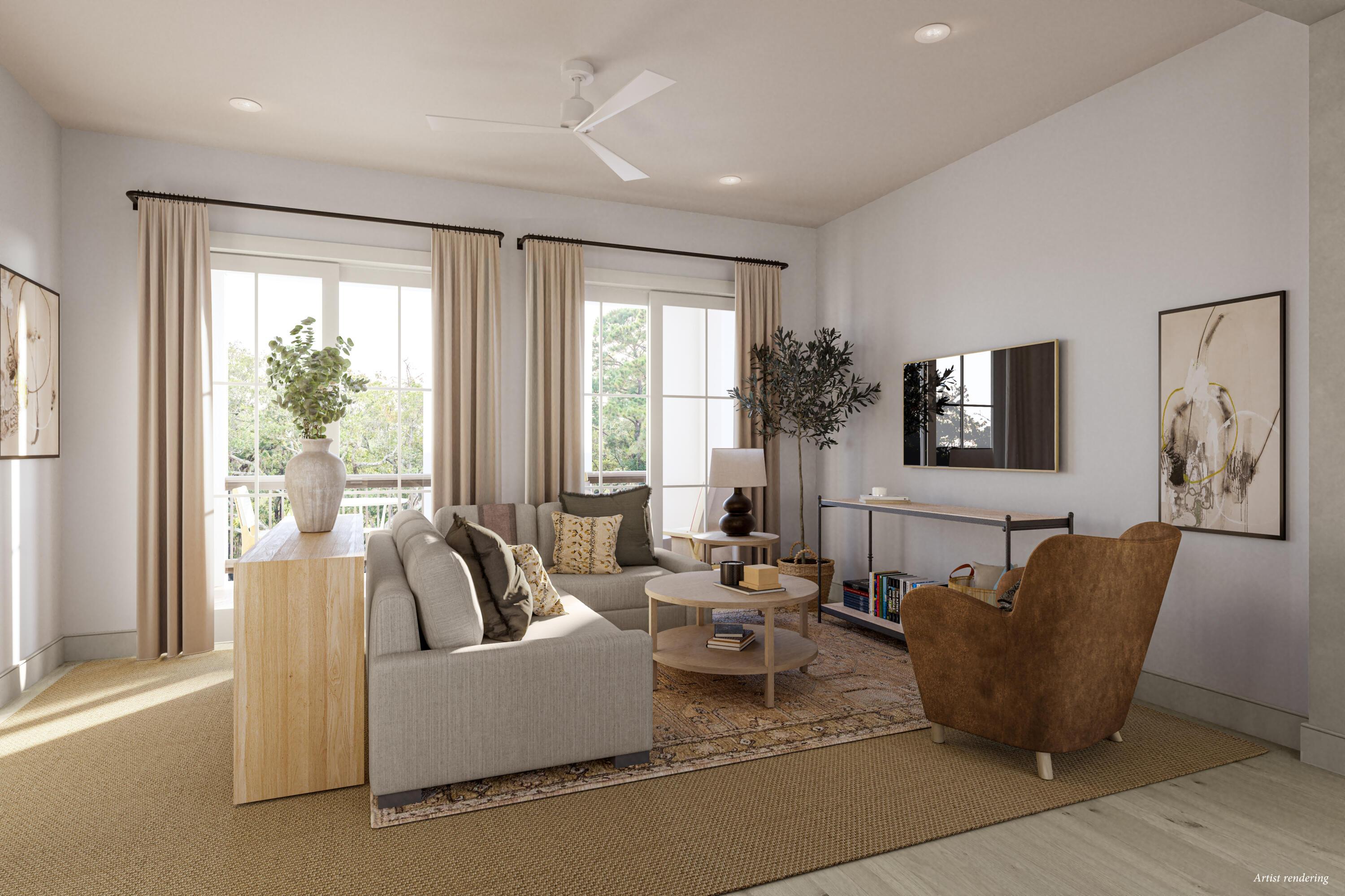 Image 2: UNIT_E_V03C_LIVING_AR
