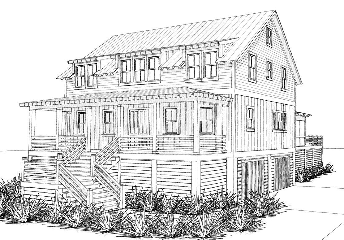 Image 1: Pine Needle_Front Elevation_1