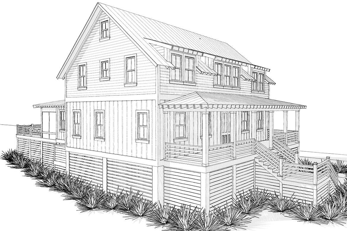 Image 3: Pine Needle_front elevation_revised
