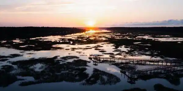 Image 2: Sawyers Island Private Dock Sunset