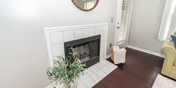 Image 3: Wood burning fireplace
