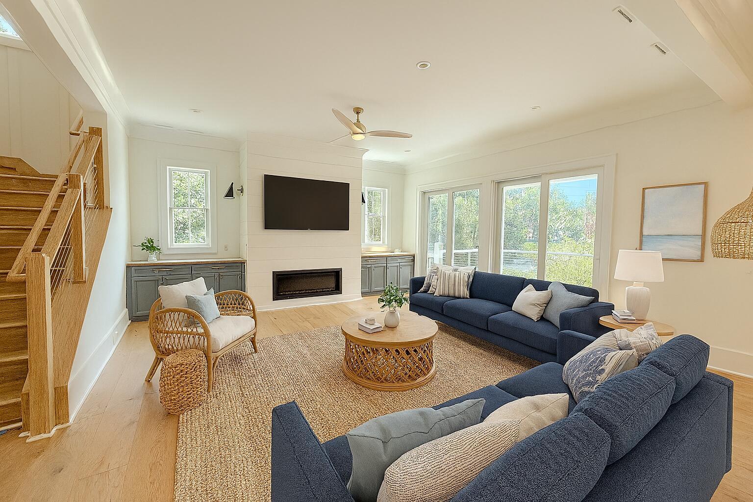 Image 3: Coastal-Inspired Living Room