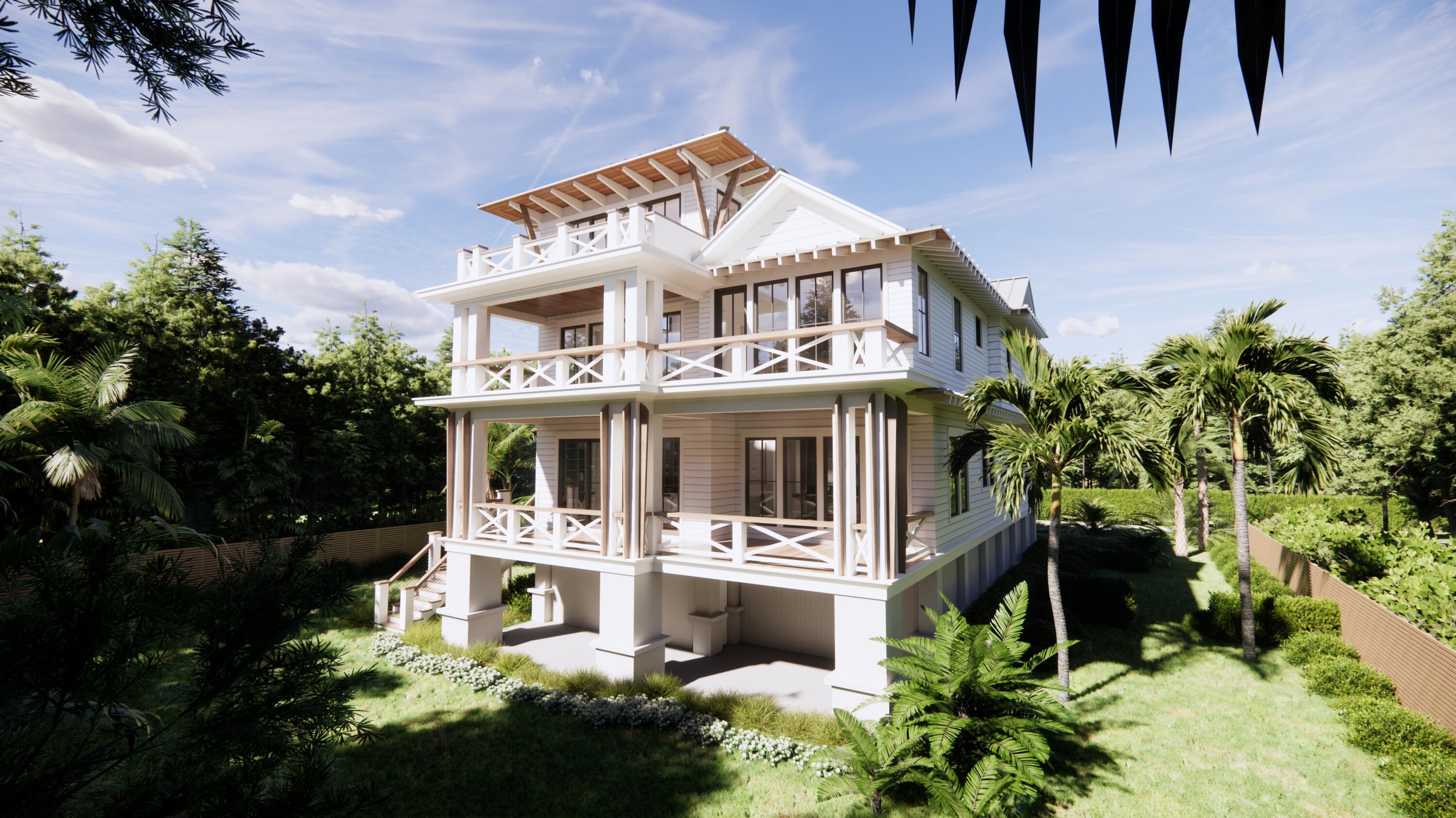 Image 2: 3802 CAMERON REAR ELEVATION 01