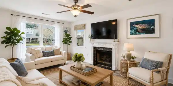Image 2: Virtually Staged Living Room