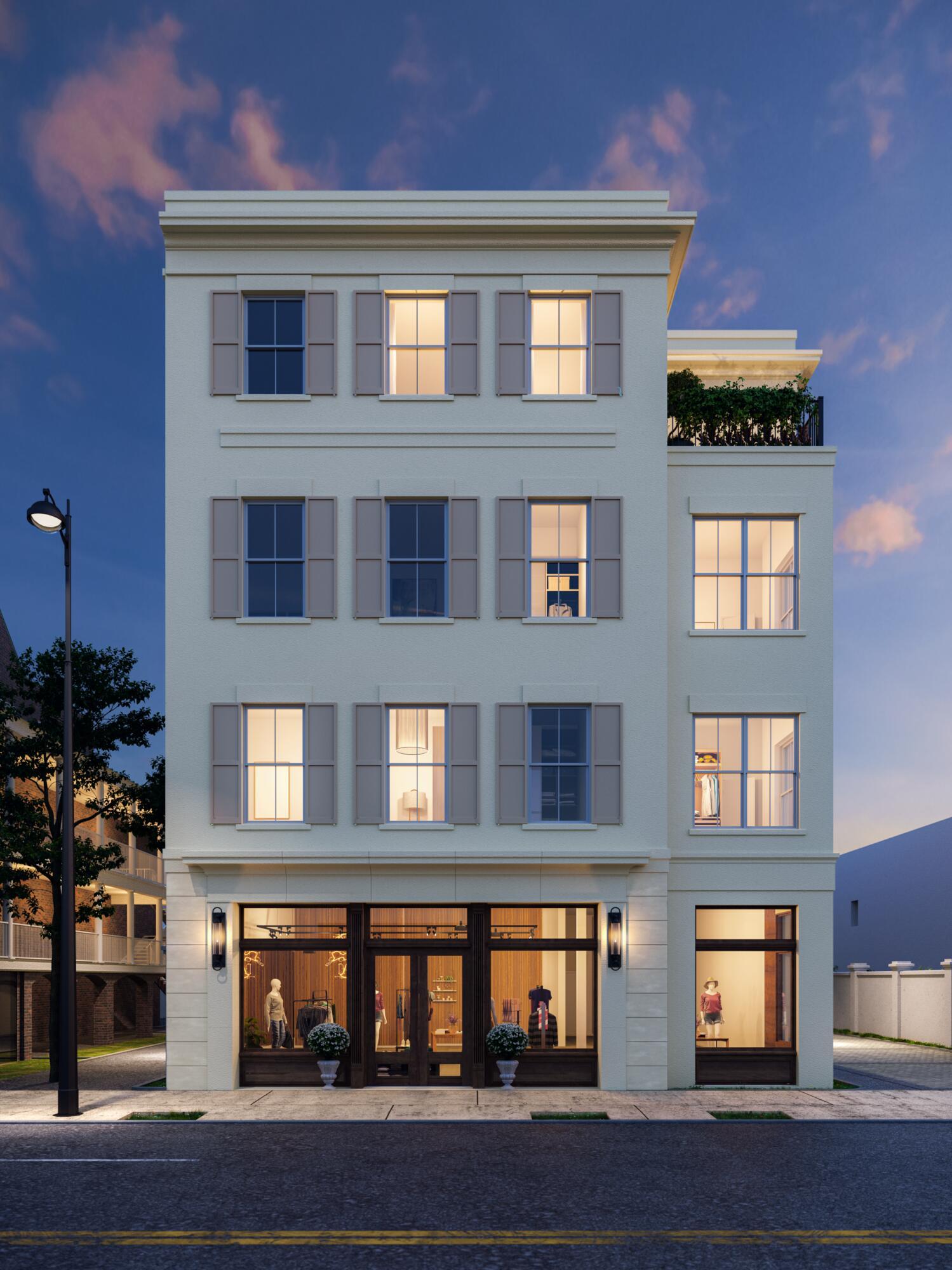 Image 2: Exterior at Dusk (Rendering)