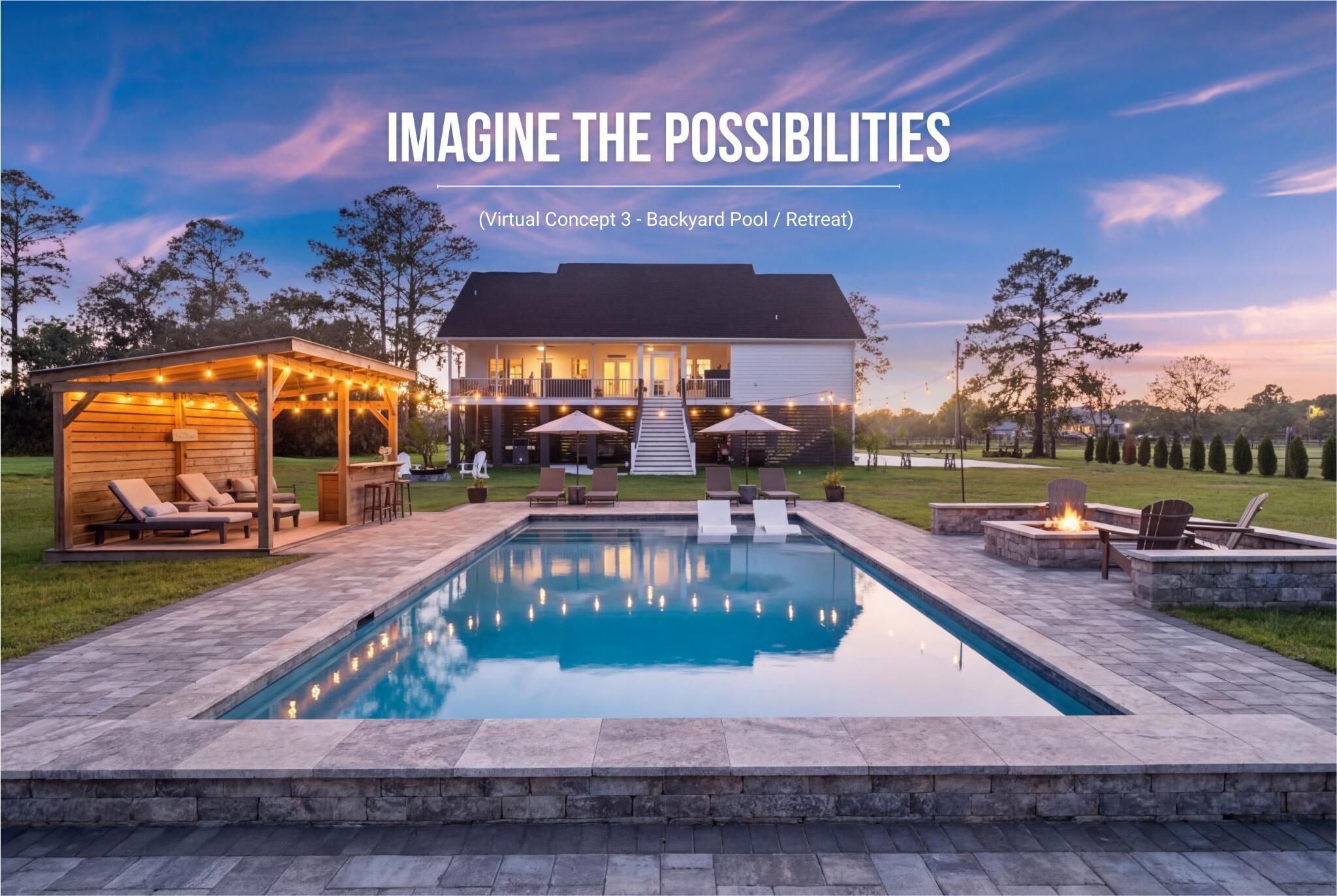 Image 2: (Virtual Concept 3 - Backyard Pool Retr