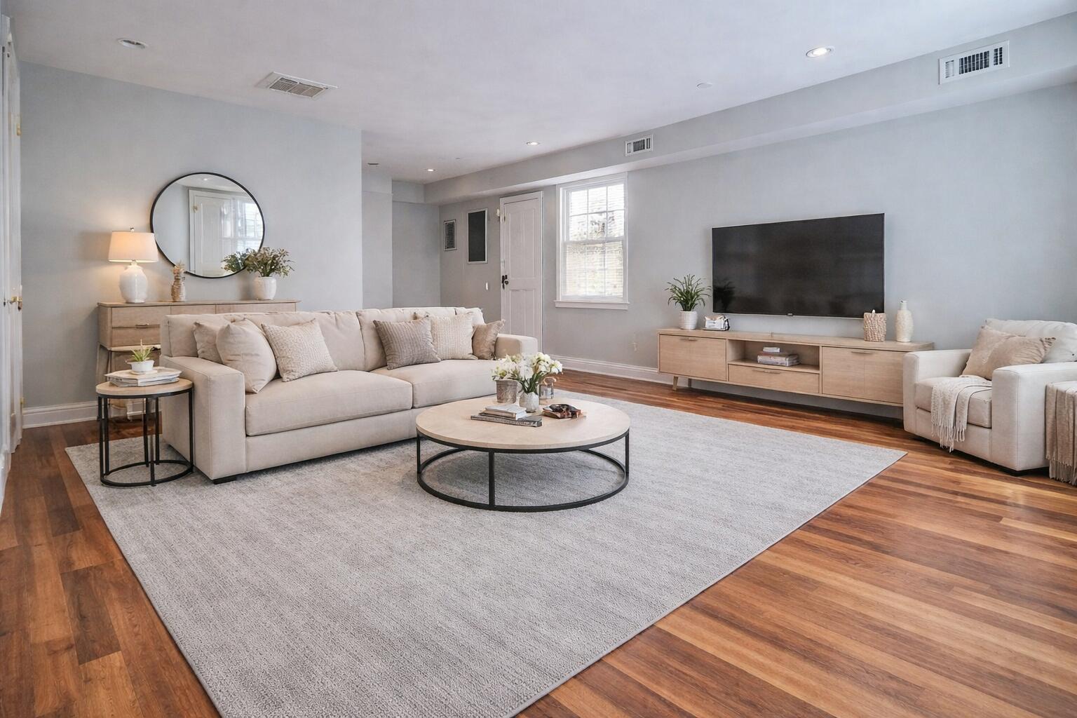 Image 4: virtually staged living room