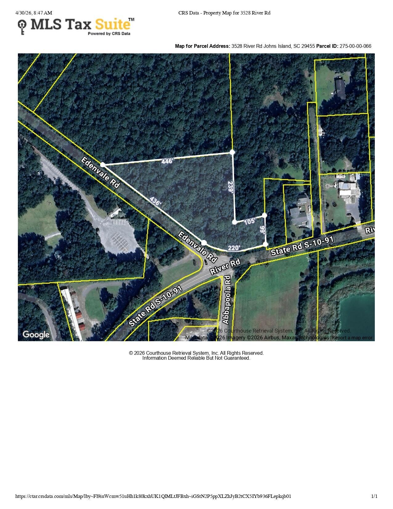 Image 1: CRS Data - Property Map for 3528 River R
