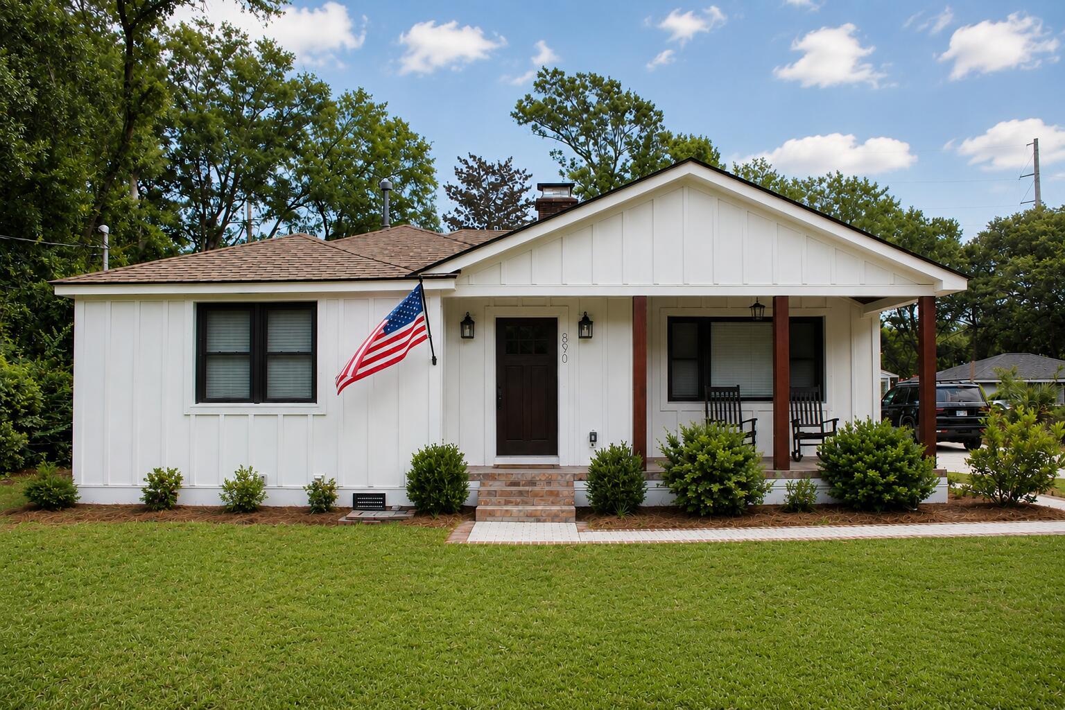 Image 1: front of house