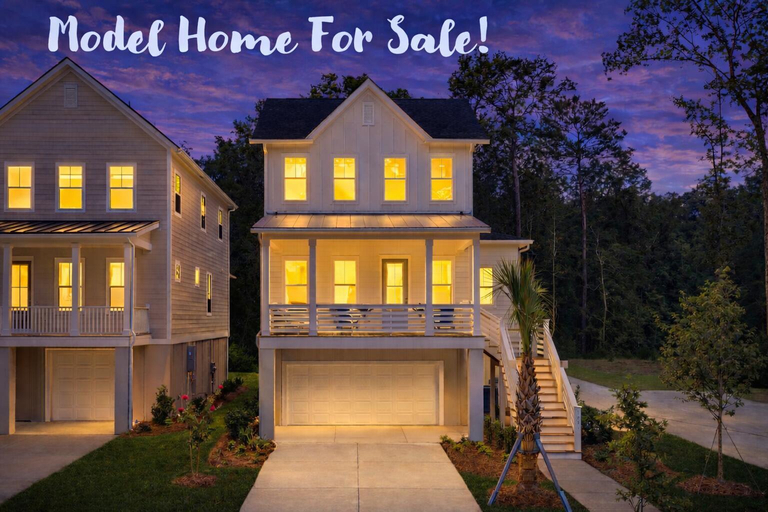 Image 2: model home twilight