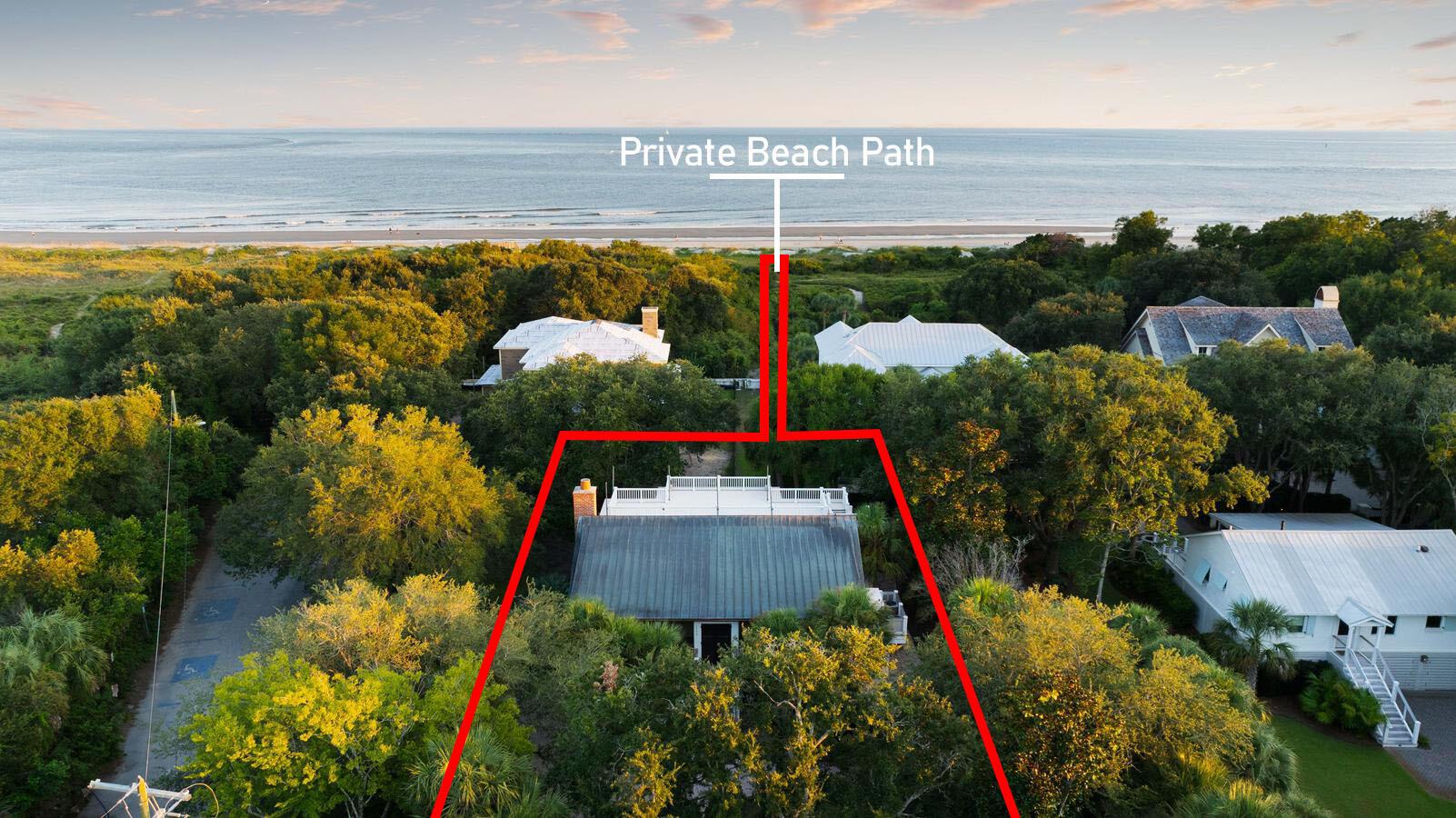 Image 1: Private Beach Path