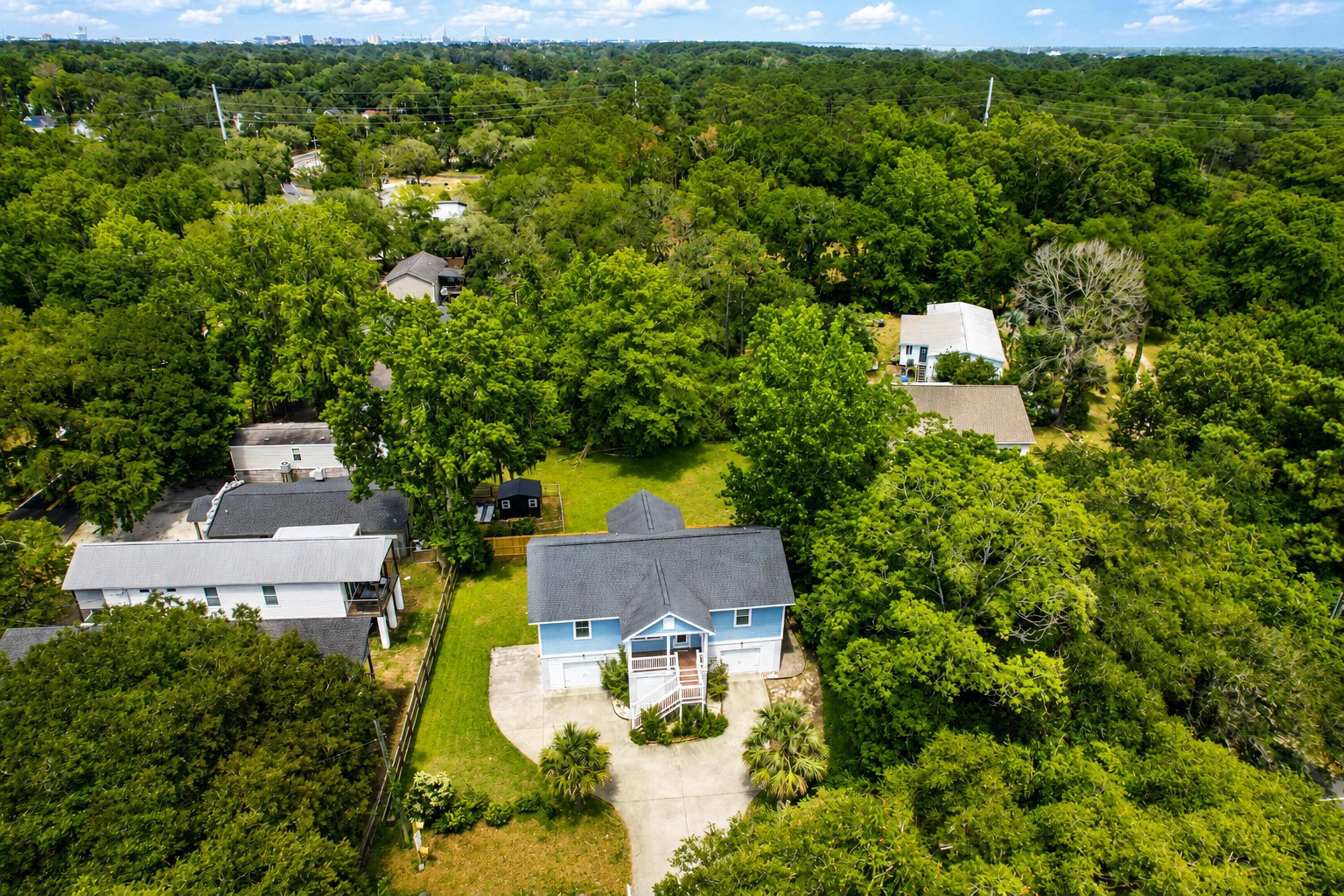 Image 2: Aerial view of the home