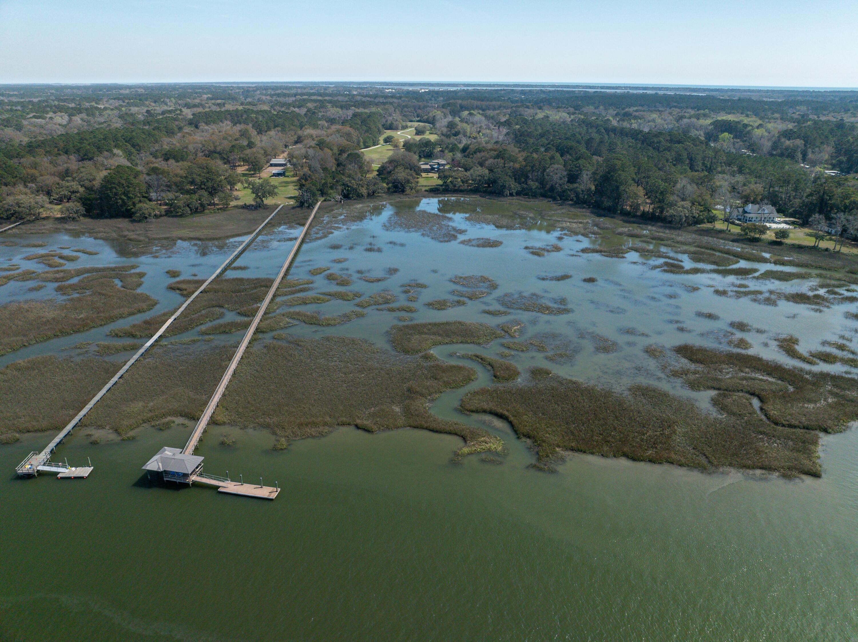 Image 2: Drone image of home from water