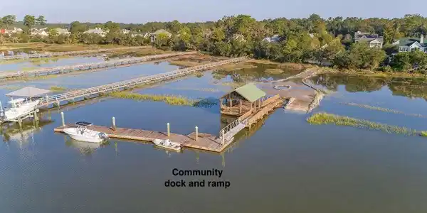 Image 4: aerial community dock