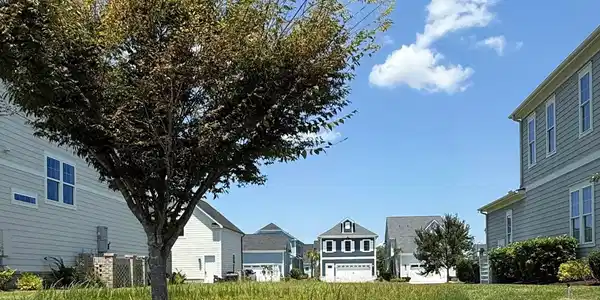 Image 2: View of yard featuring a residential view