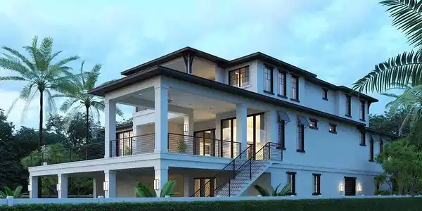 Image 4: Exterior space with a balcony, stairs, and stucco Image 4: Exterior space with a balcony, stairs, and stucco