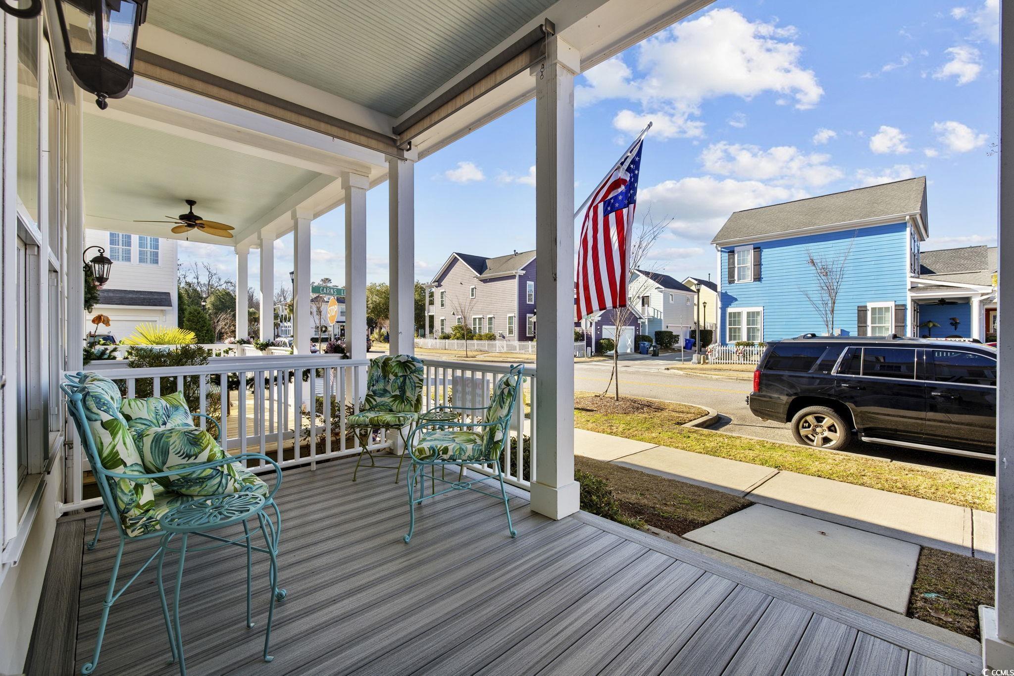 Image 4: Porch featuring a residential view