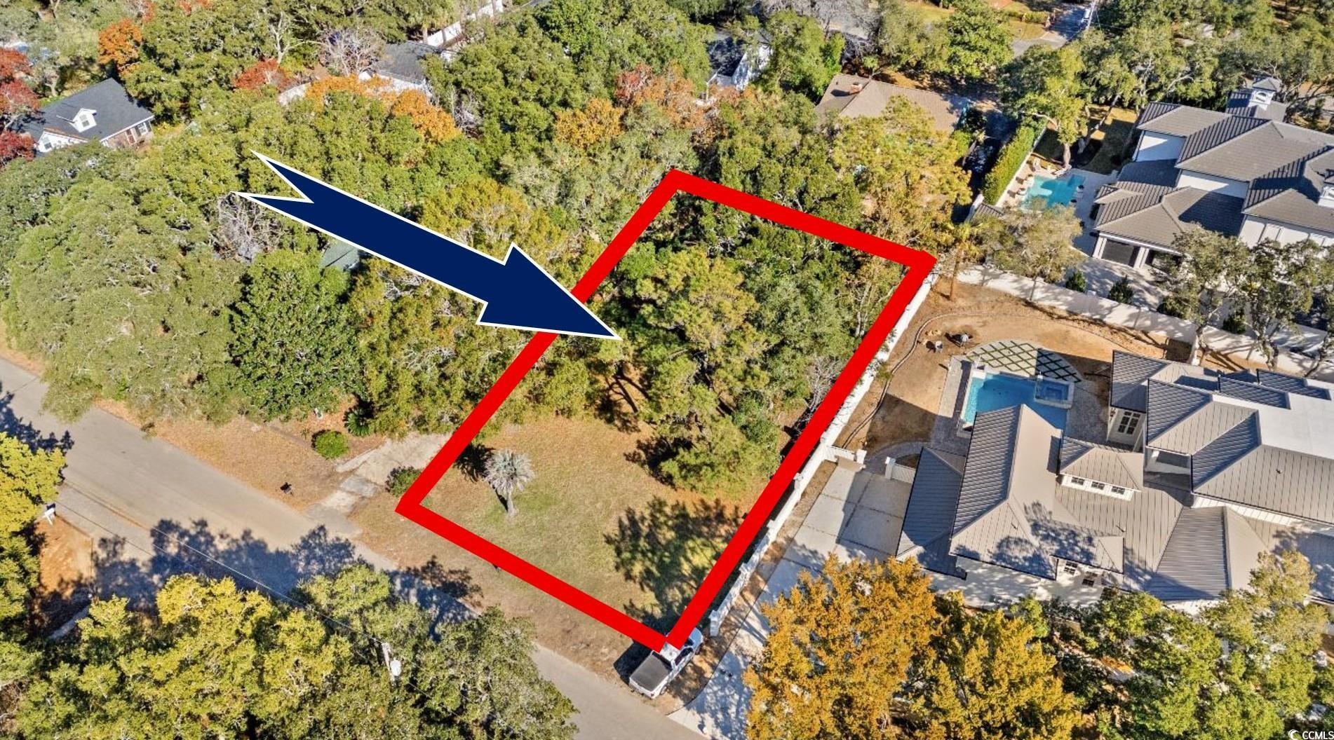 Image 3: Aerial view of property's location with property b Image 3: Aerial view of property's location with property b