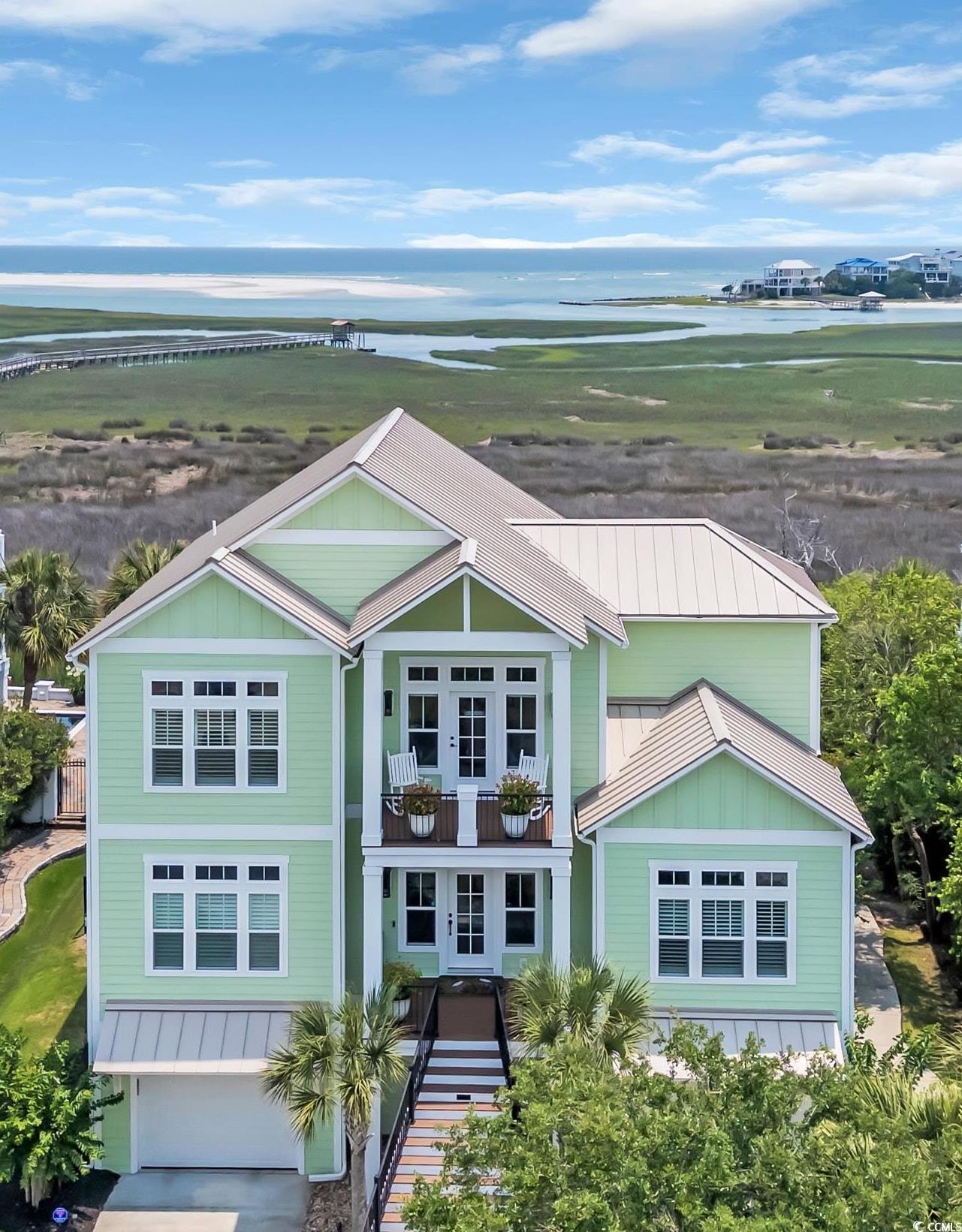 Image 1: Atlantic Ocean + north end of Pawleys Island + Mid