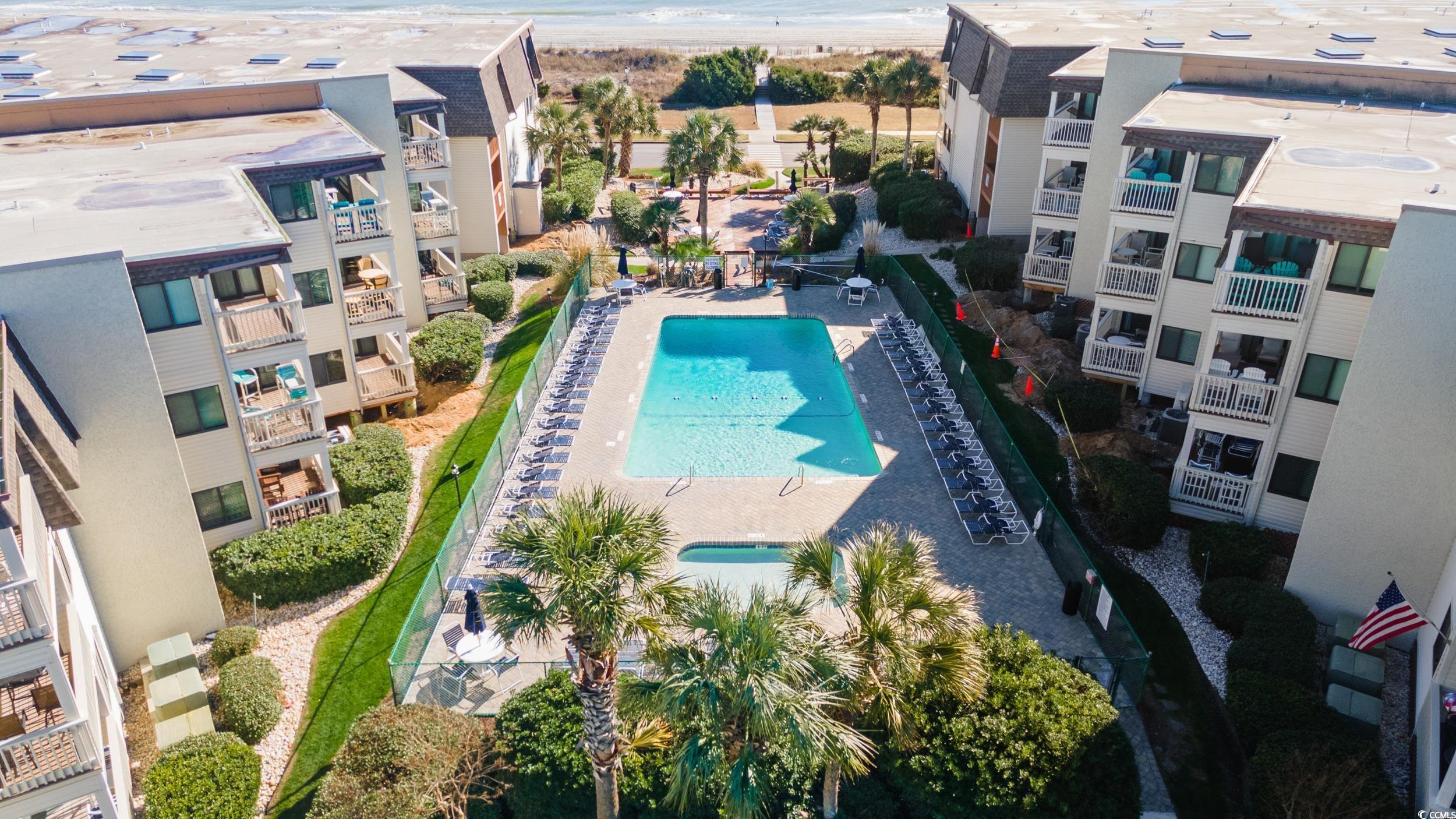 Image 2: Bird's eye view of a pool Image 2: Bird's eye view of a pool