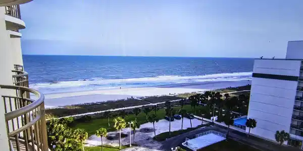 Image 3: Water view with local beach