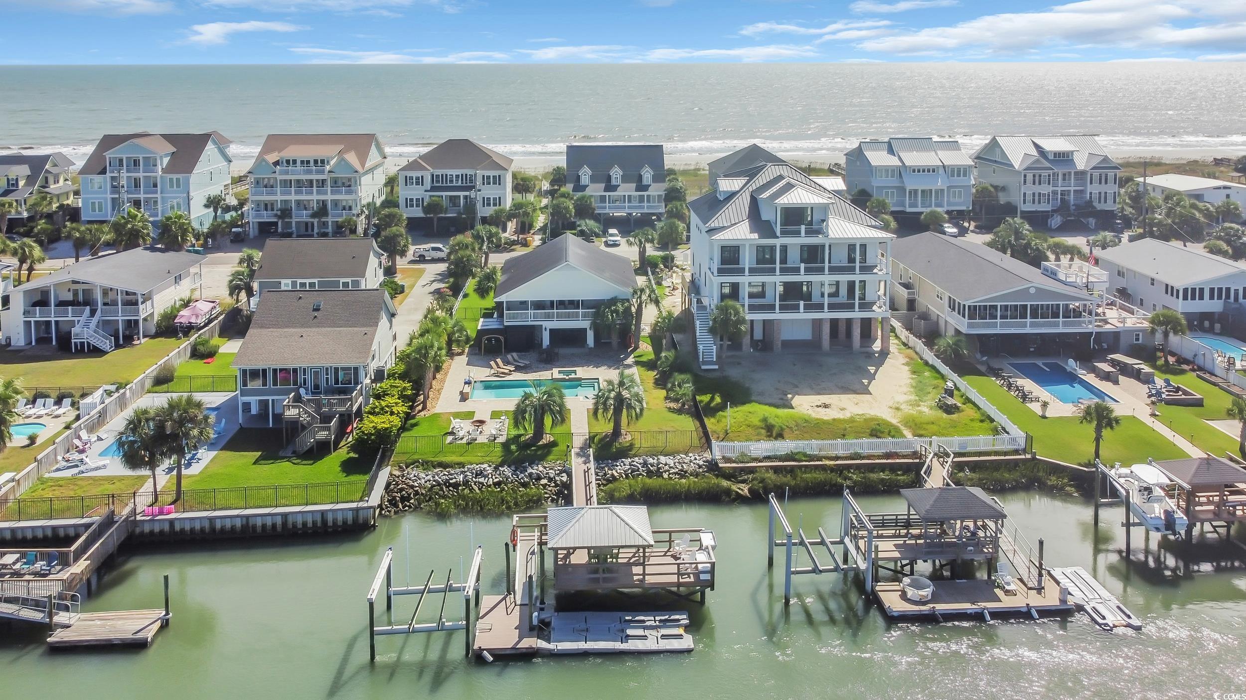 Image 4: Drone / aerial view of a nearby body of water and
