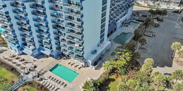 Image 2: Bird's eye view of apartment complex / building an