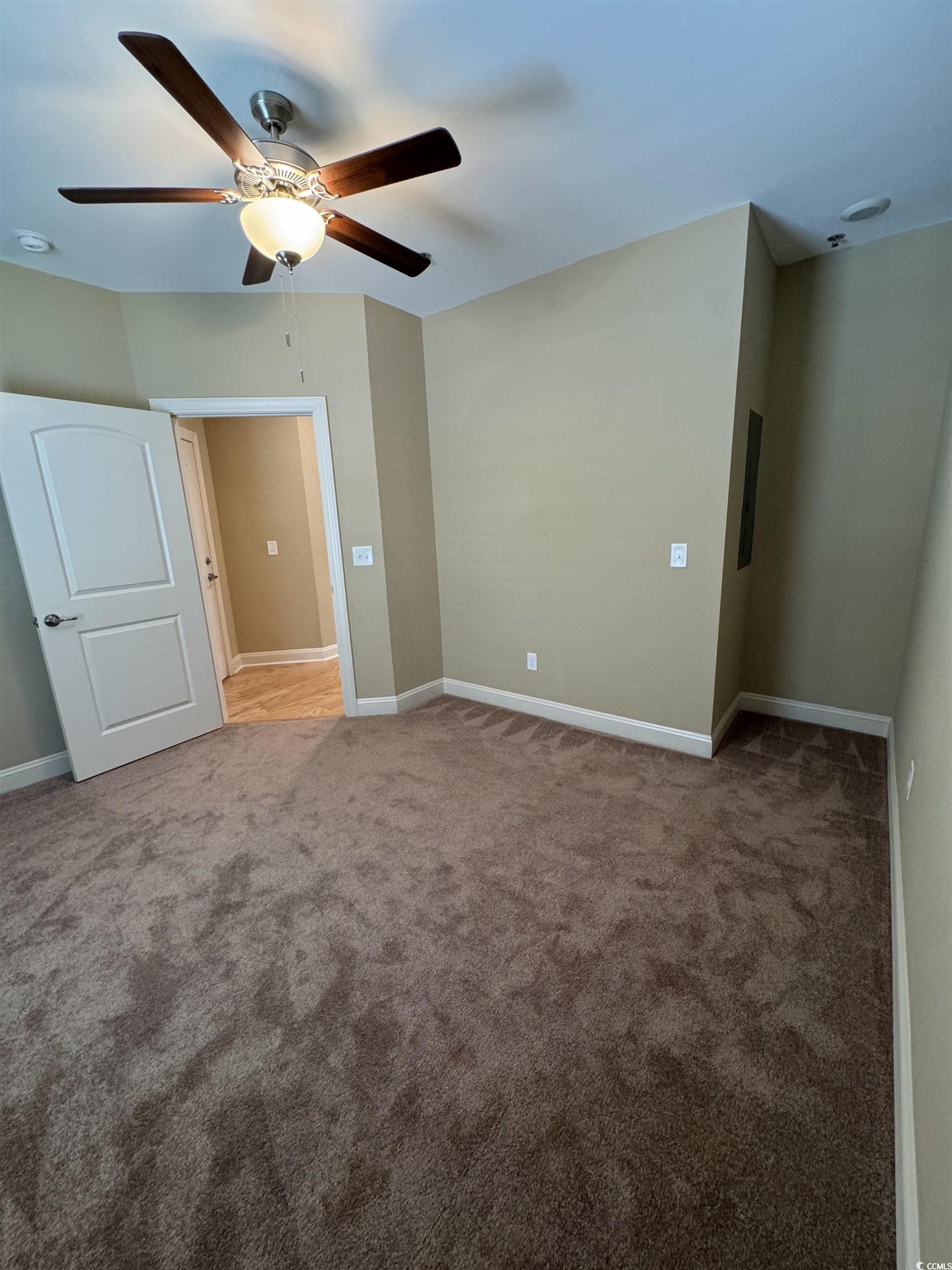 Image 4: Unfurnished bedroom with carpet and a ceiling fan