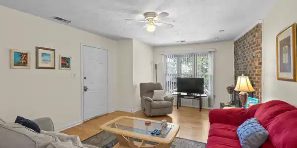 Image 4: Living room featuring wood finished floors, ceilin