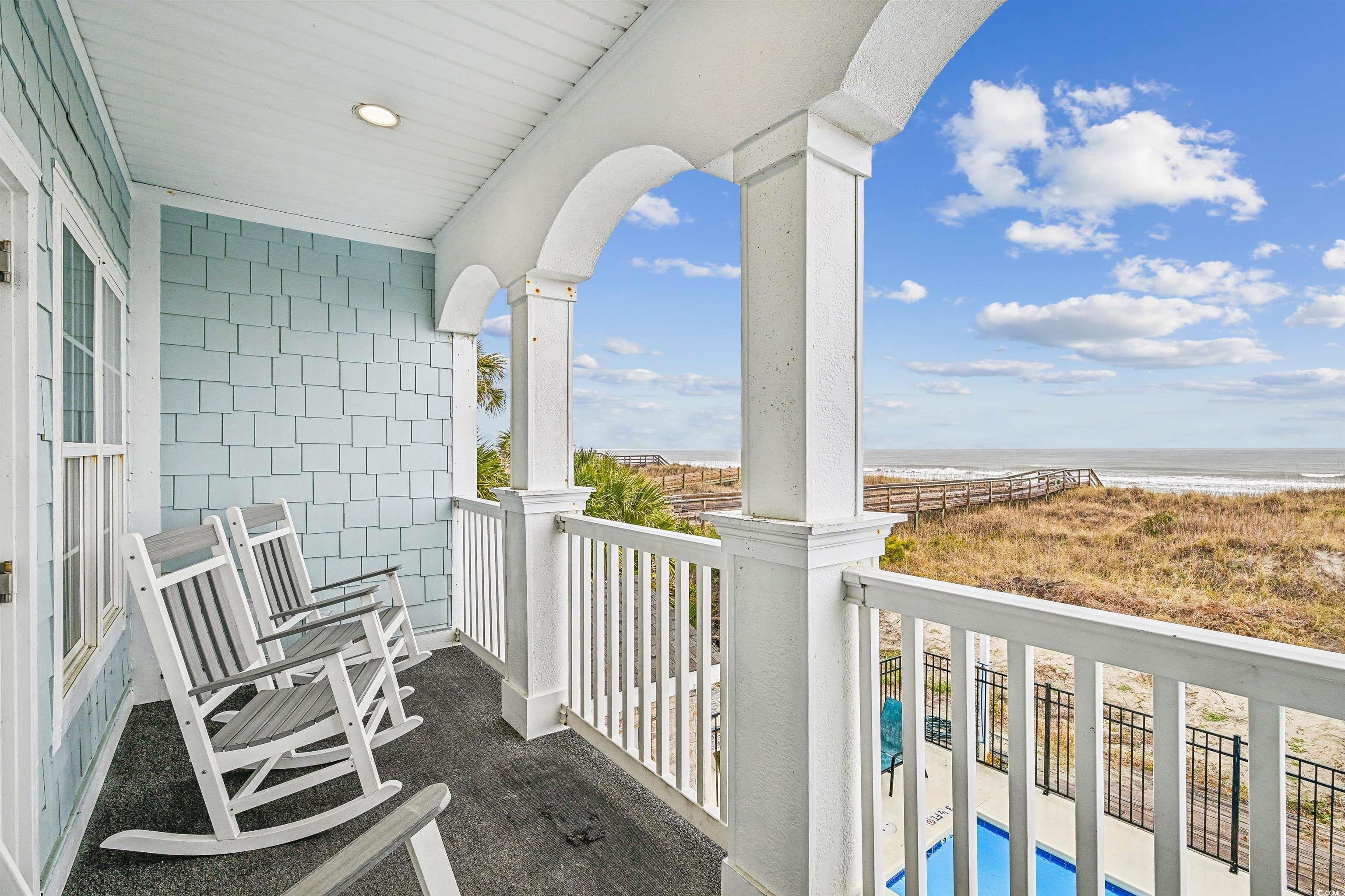 Image 3: Balcony featuring view of water and beach and view Image 3: Balcony featuring view of water and beach and view