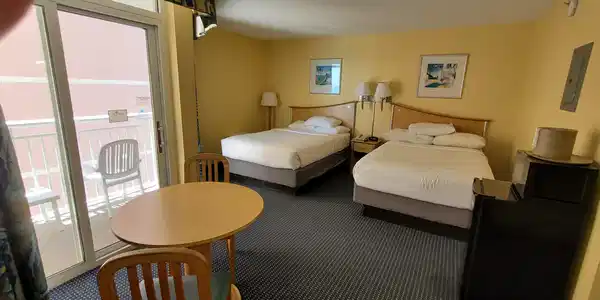 Image 2: Carpeted bedroom featuring access to outside, elec