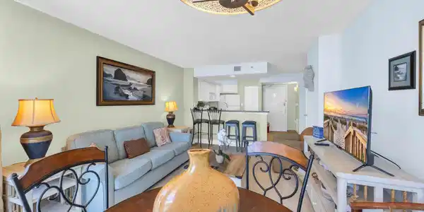 Image 4: Living area featuring wood finished floors and a c Image 4: Living area featuring wood finished floors and a c