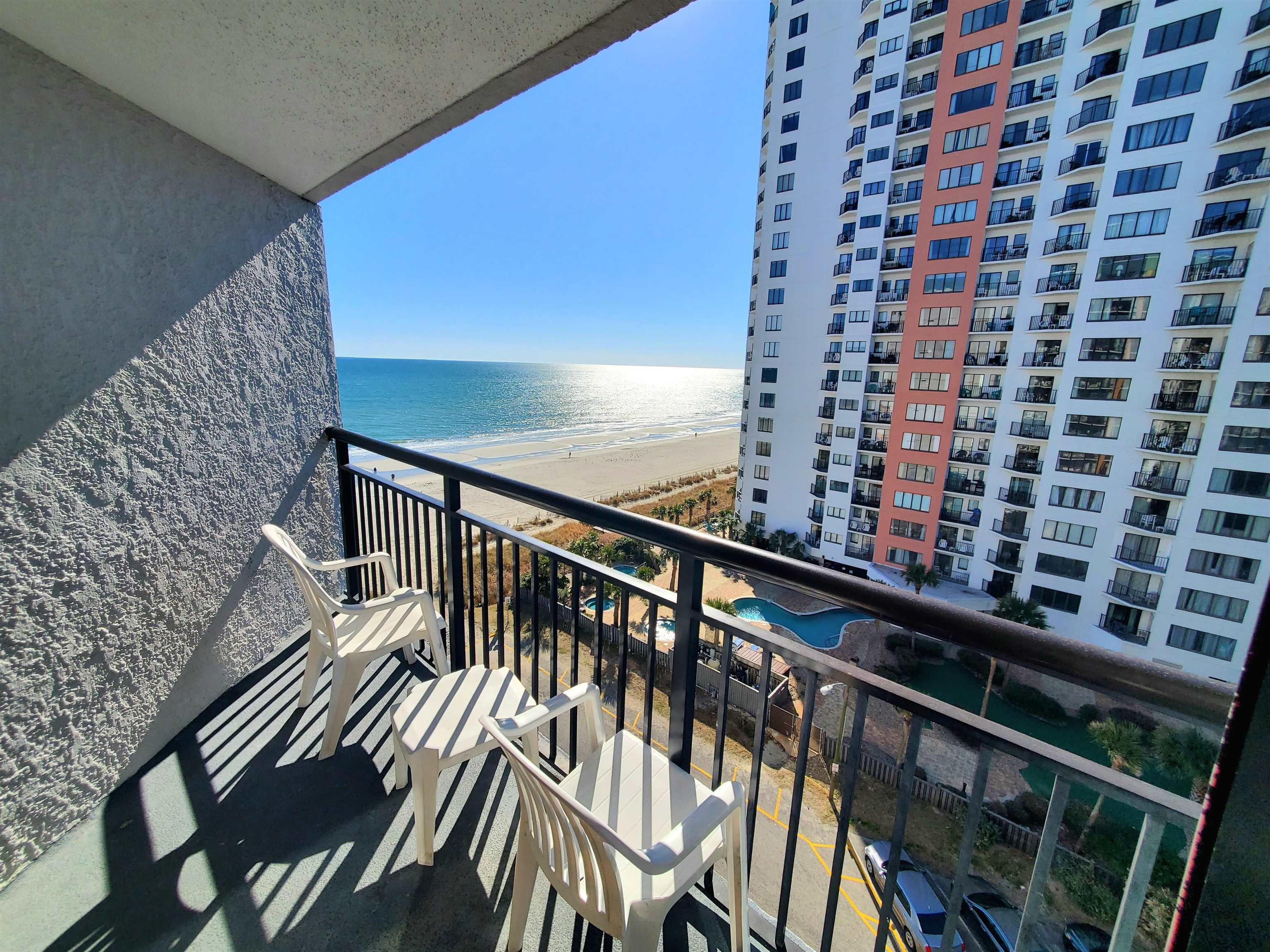 Image 2: Balcony featuring view of water and beach and view Image 2: Balcony featuring view of water and beach and view