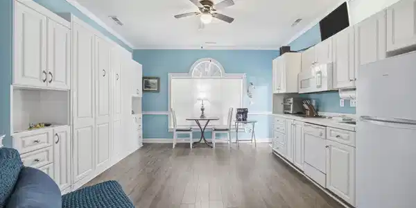 Image 4: View from front door with Murphy Bed system uprigh