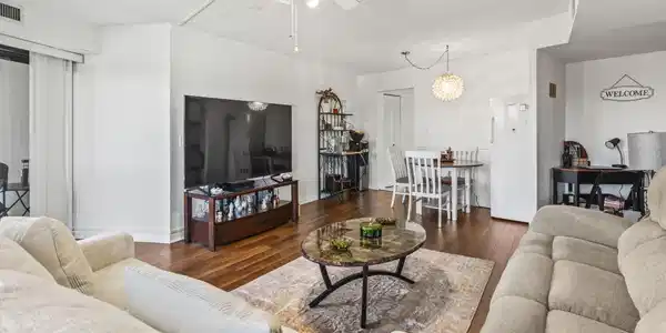 Image 3: Spacious Living Room -- Bring your BIGGEST TV.