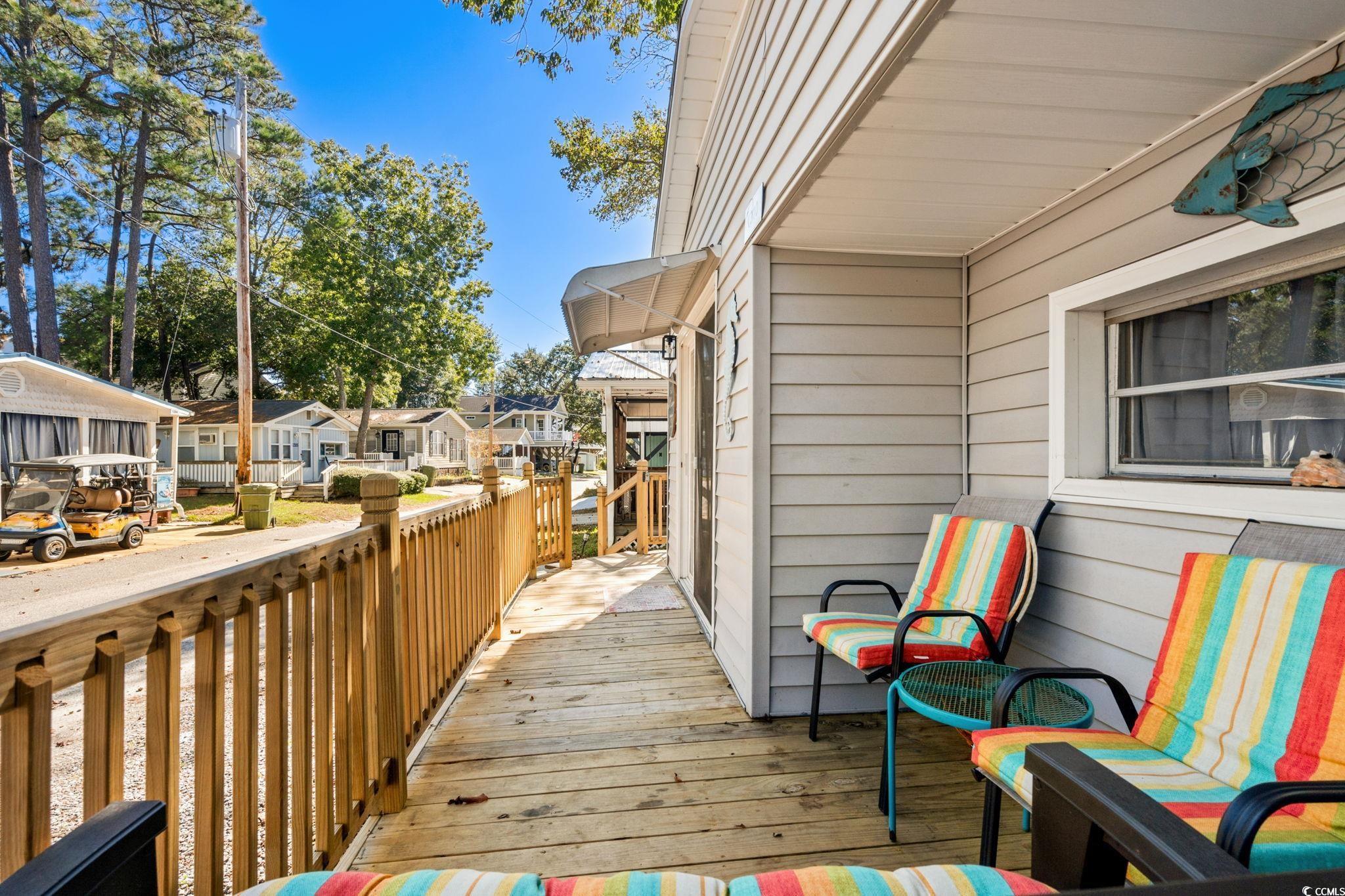Image 4: Deck with a residential view Image 4: Deck with a residential view