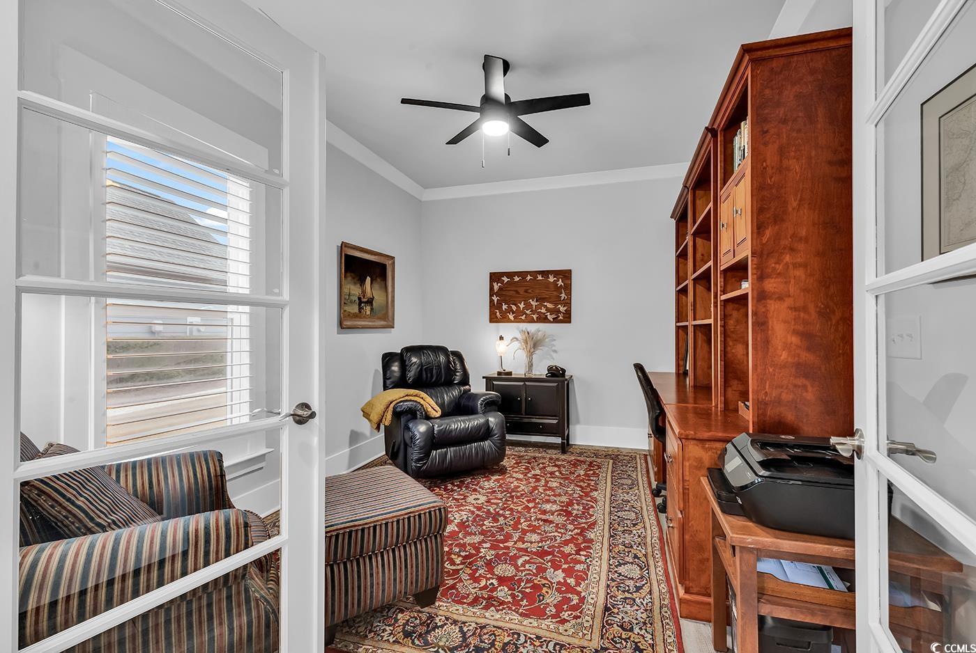 Image 4: Office space featuring crown molding and ceiling f Image 4: Office space featuring crown molding and ceiling f
