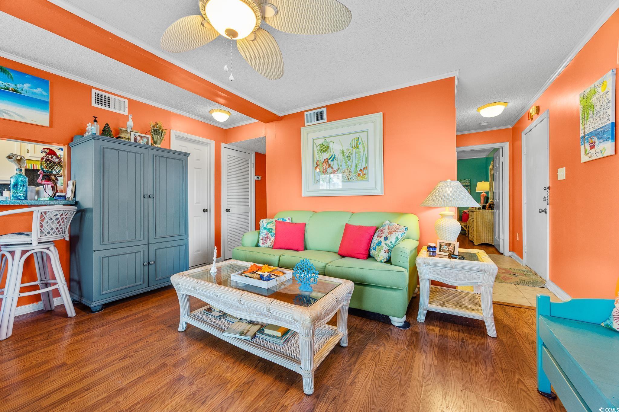 Image 3: Living room with wood finished floors, ornamental Image 3: Living room with wood finished floors, ornamental