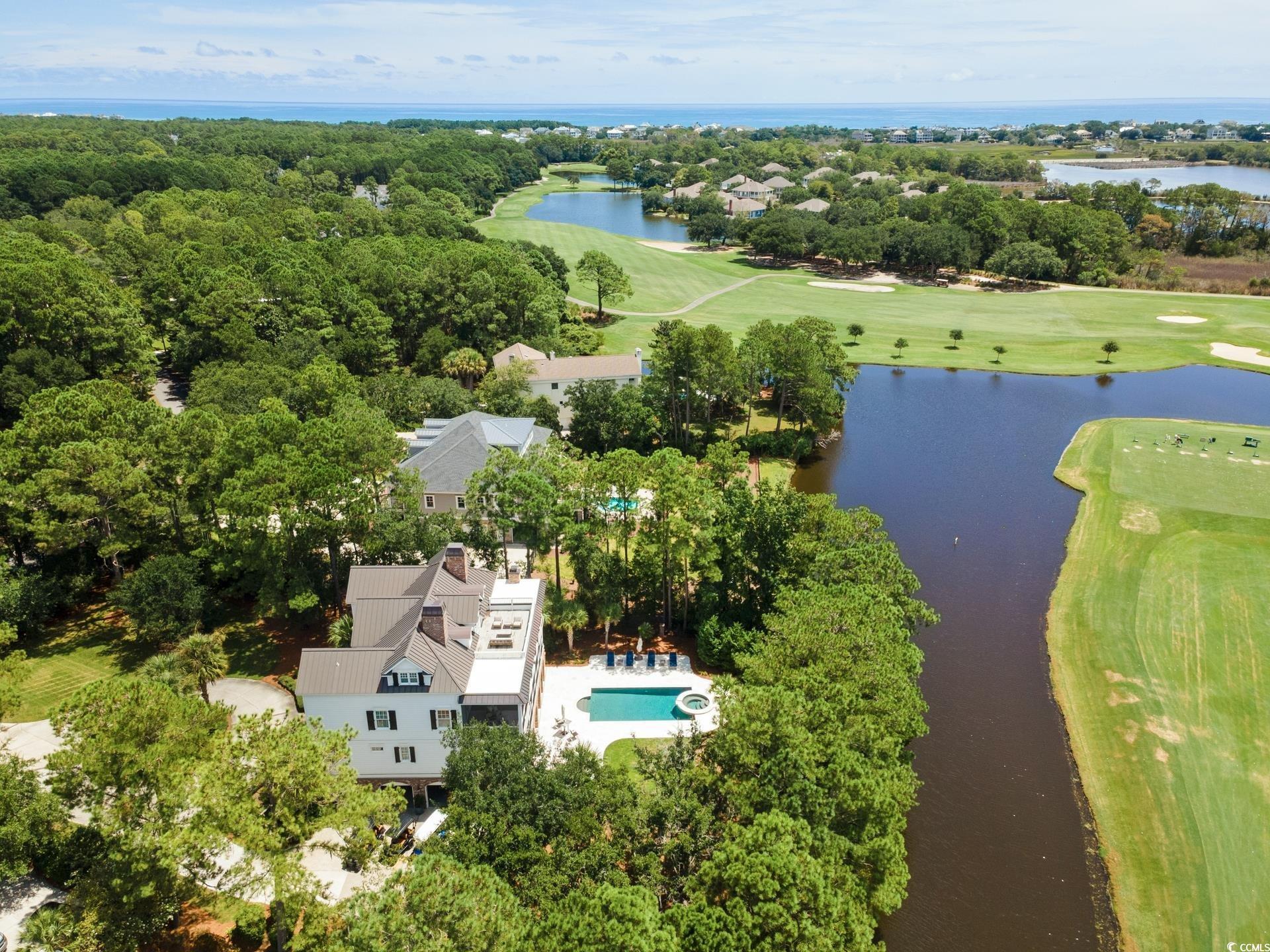Image 2: Drone / aerial view of a large body of water and a