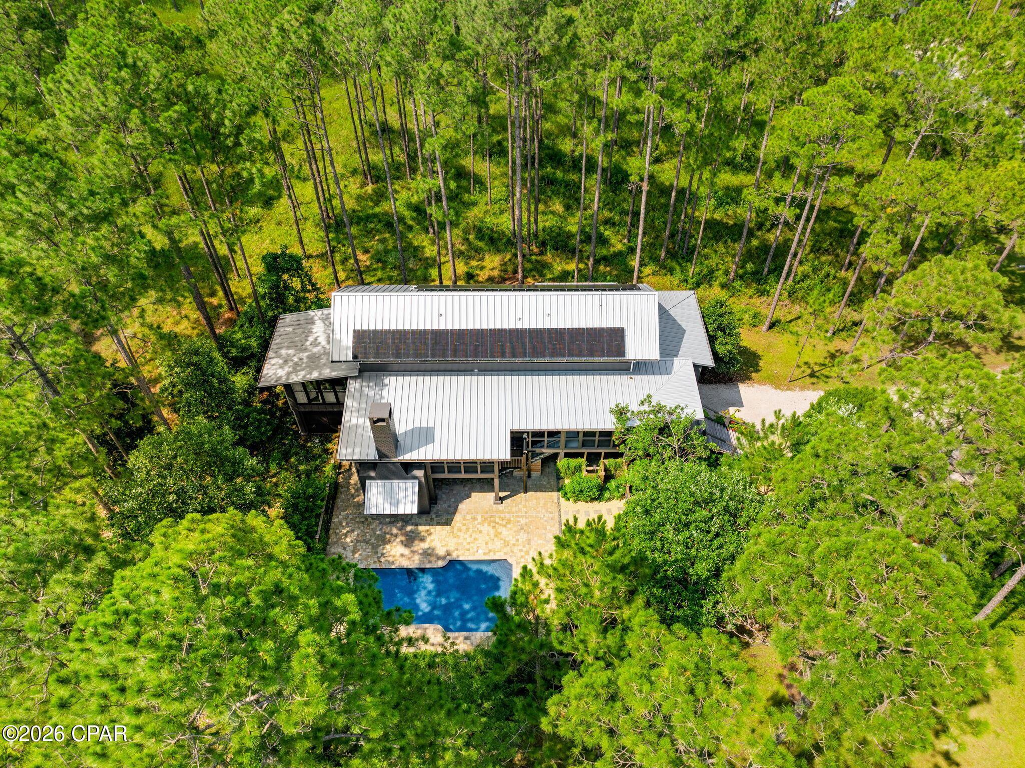 Image 3: Aerial with pool