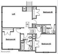 Image 4: Navarre Second Floor with Opt. 3rd Bath