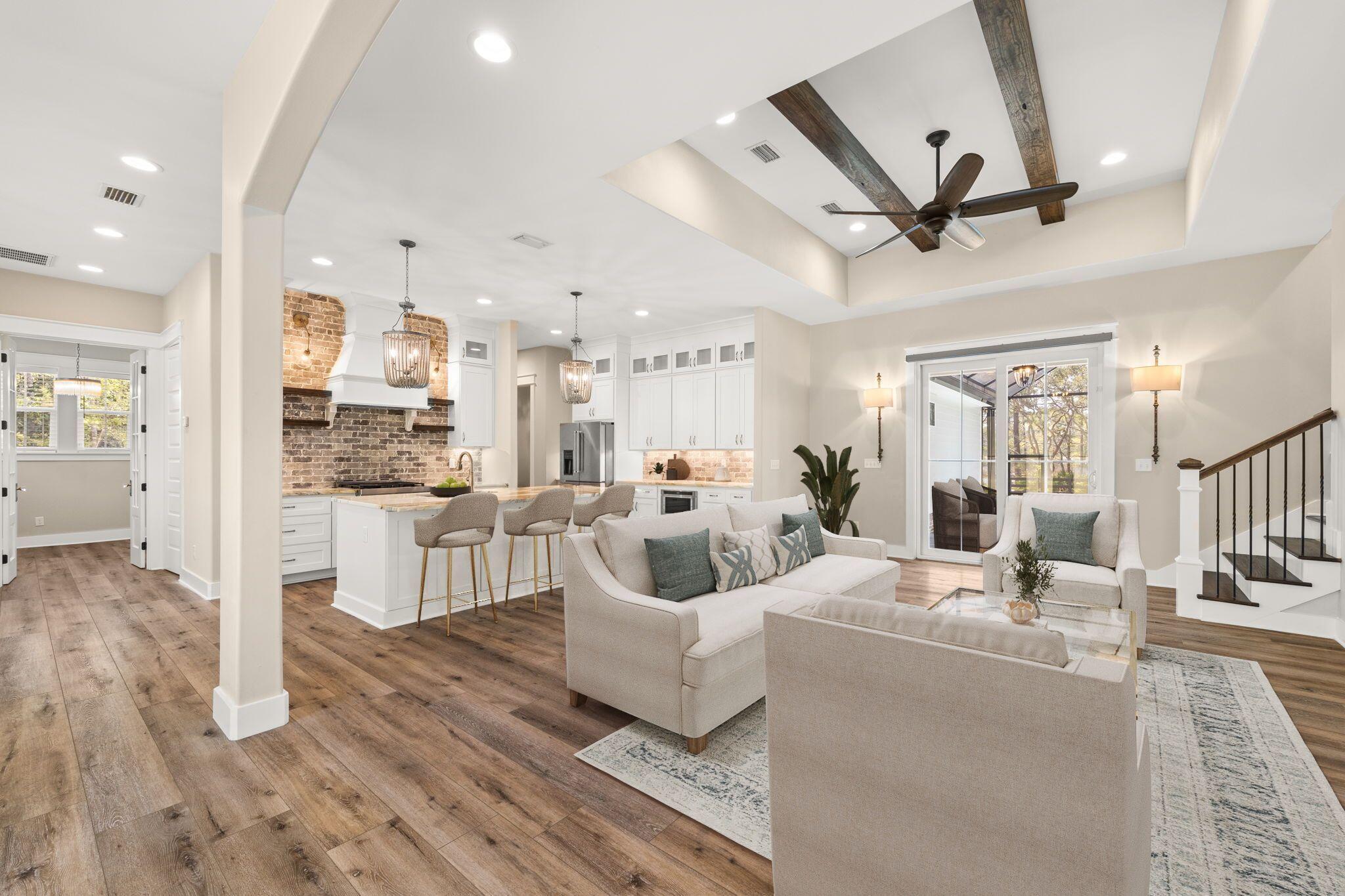 Image 4: Living Room leads to Pool