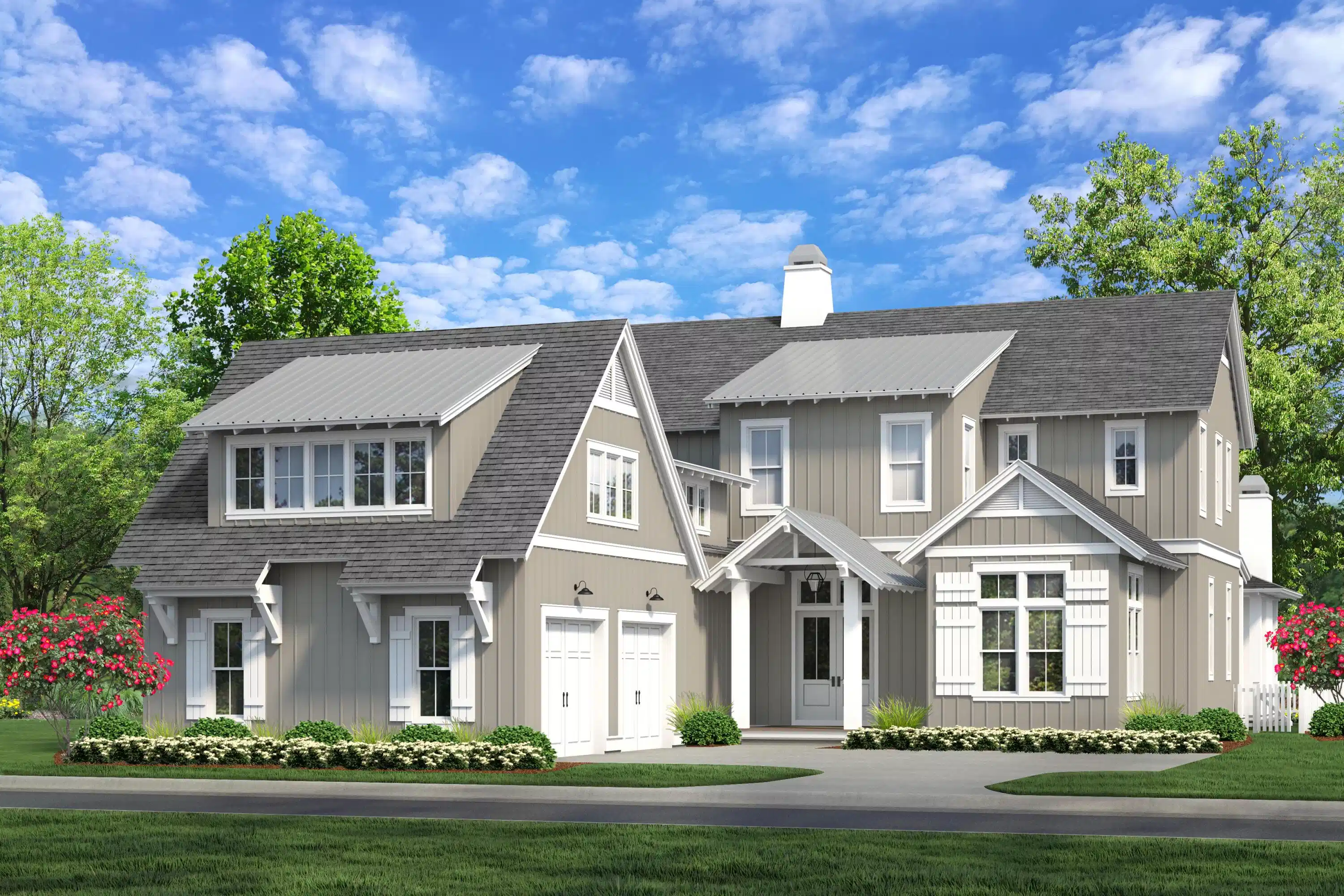 Image 1: Darien Front Elevation