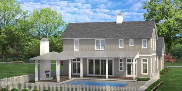 Image 2: Darien Rear Elevation