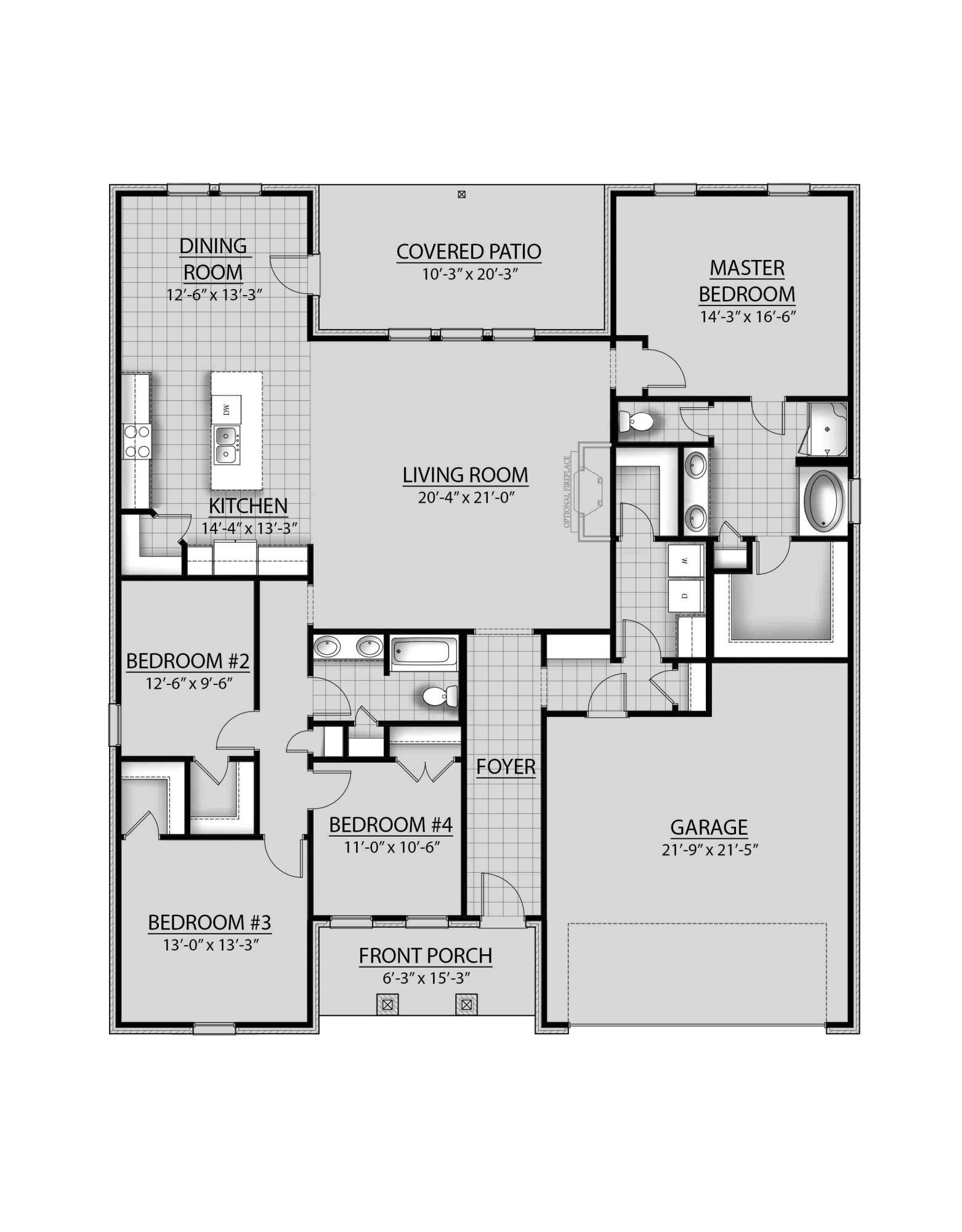 Image 3: Comstock B-H III Floor Plan