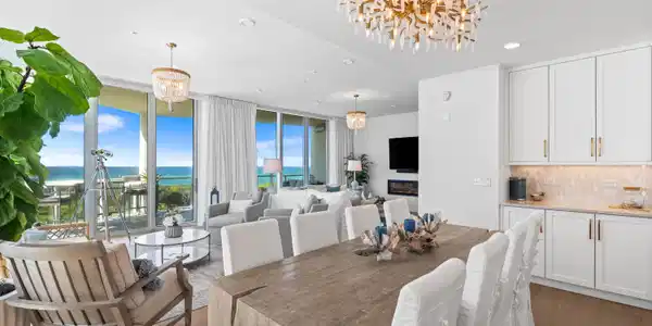 Image 4: GULF VIEWS from Living/dining area
