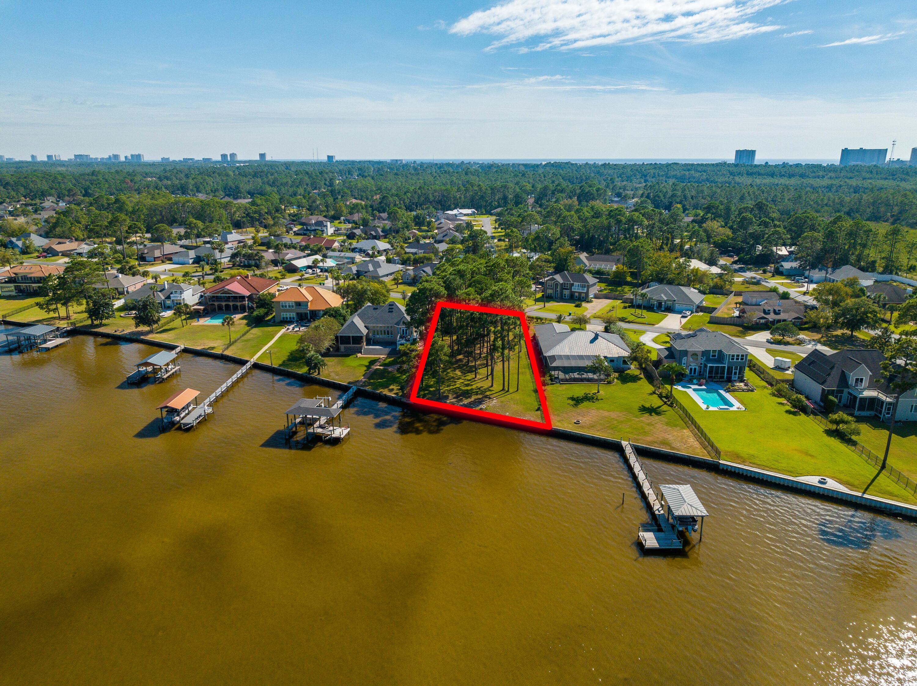 Image 2: 306 Moonlight Bay Dr Aerial Outlined-2