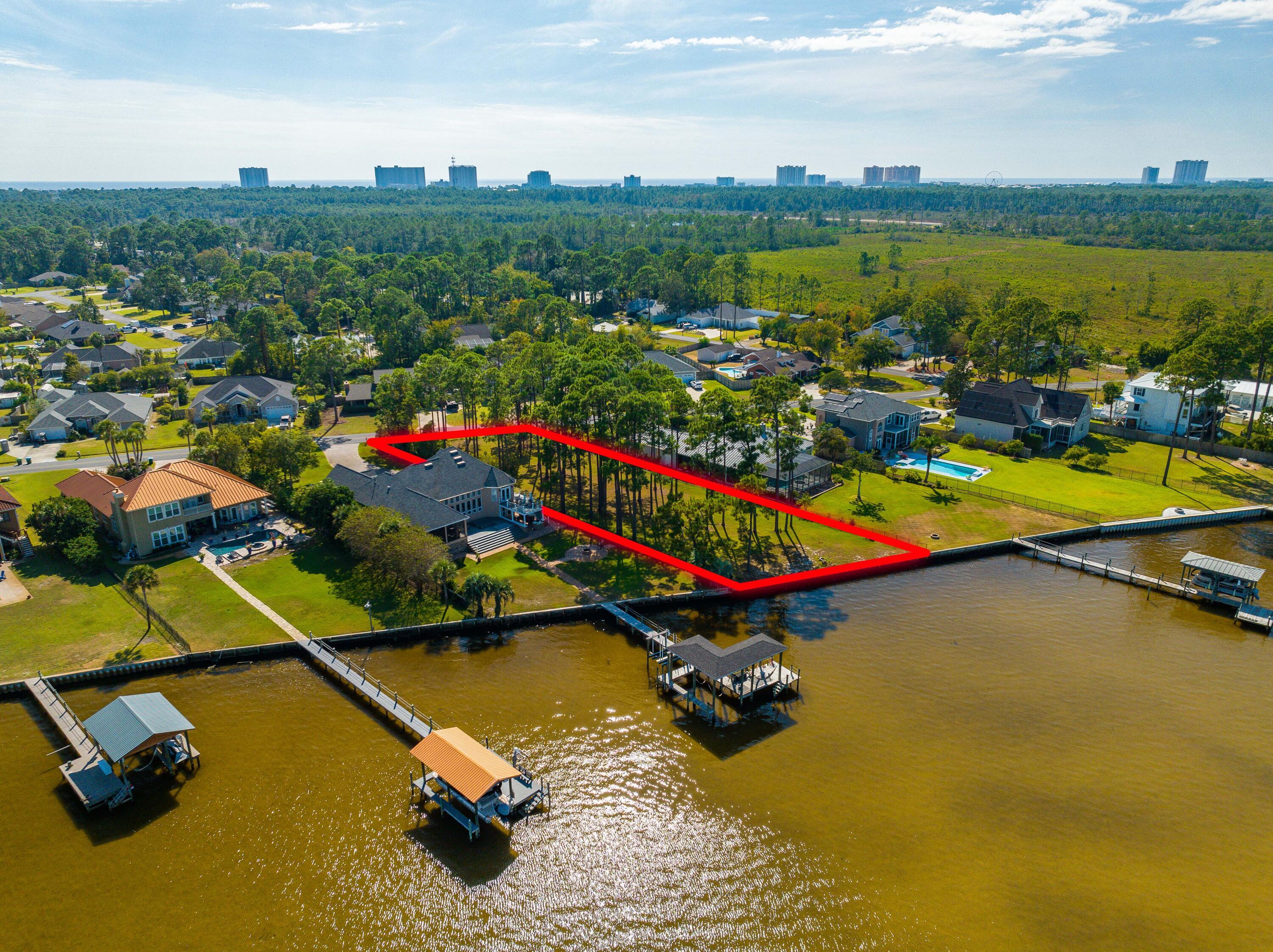 Image 3: 306 Moonlight Bay Dr Aerial Outlined-3